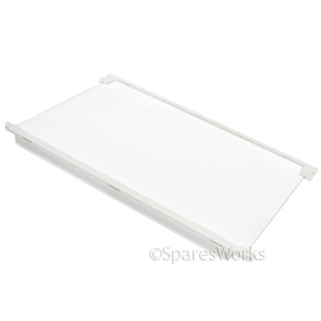 ZANUSSI FRIDGE FREEZER Glass Shelf Tray White Plastic Trim Refrigerator