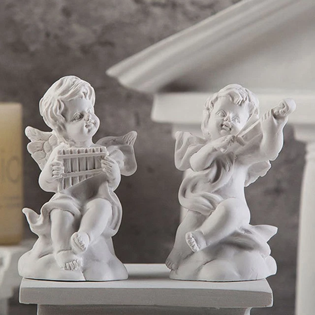 GYPSUM PORTRAITS PLASTER Sculpture Greek Mythology Statue Mini Cupid ...