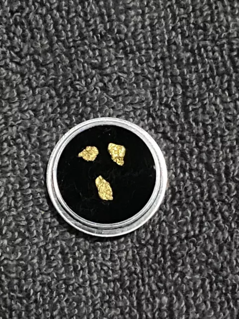 X3 0.5g Very Nice Shapes. ALASKAN Raw Gold Nuggets.20/22c