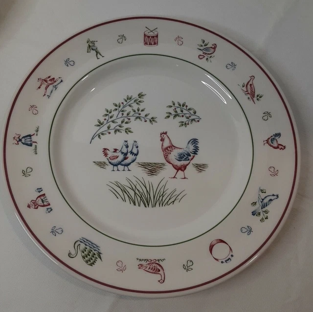 Johnson Brothers - The Twelve  Days Of Christmas - French Hens - Dinner Plates