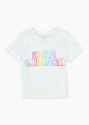 Le ragazze nuovo con etichetta Matalan bianco più grande nipote Top T Shirt (BA)