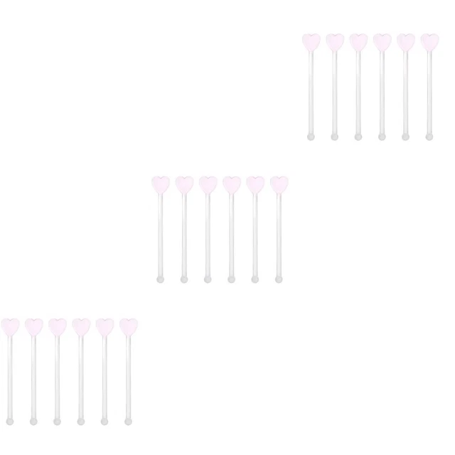 18 PCS GLASS Stirrers for Drinks Long Mixing Spoon Manual Stick