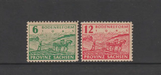 SBZ 85-86 A Bodenreform "Provinz Sachsen" gezähnt postfrisch einwandfrei