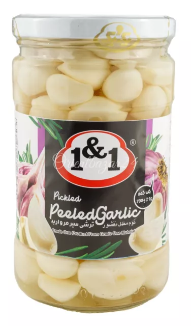 1&1 - Spicchio d'aglio bianco ingerito 420 gr Torshi Sire sefid