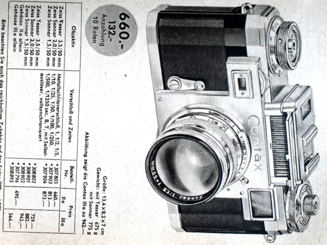 Photo-Porst-Katalog 1957: Zeiss,Leica,Diax, Voigtländer,Robot,Exakta,Rollei,Agfa