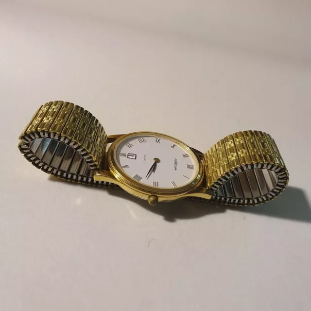 Antike Uhr MAN PRÄTINA Retrò GOLD TOP Herren Gold Vintage 35mm UHR FIXOFLEX 3