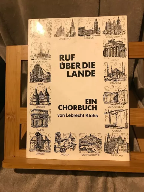 Leberecht Klohs Ruf über die Lande Recueil choeur mixte ed. Gerard Rautenberg