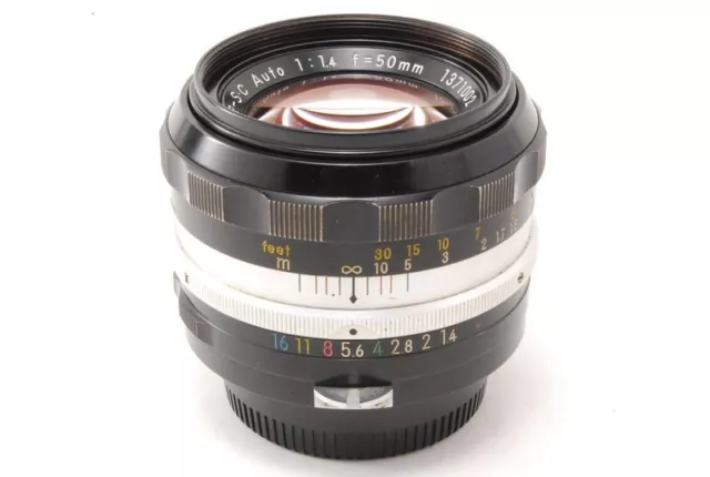 [Exc++] Lente Nikon Nikkor S.C Auto 50 mm F1.4 Non-Ai MF de Japón #S2C83s476 3