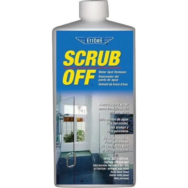 (2)- Ettore Scrub Off 16 Oz. Water Spot Remover