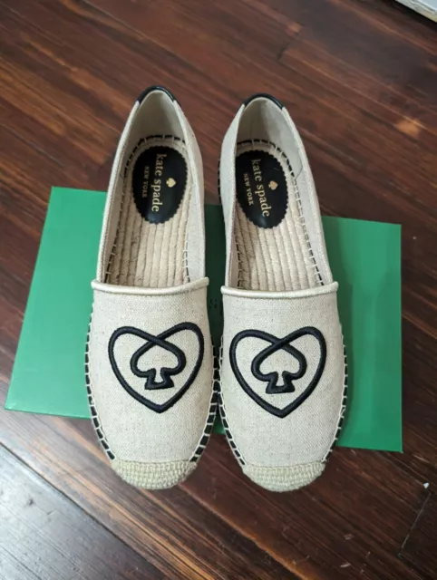 Kate Spade Gwen Heart Espadrille Size 7.5