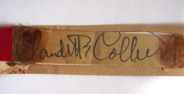 CLAUDETTE COLBERT Orig 1940 AUTOGRAPHED CUT SIGNED CARD ACTRESS MOVIE FILM STAR