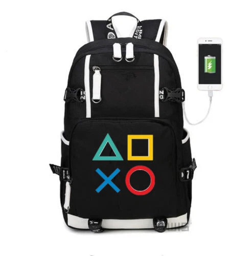 PLAYSTATION 4 PS4 Logo Backpack Kids Schoolbag Travel Laptop Bag