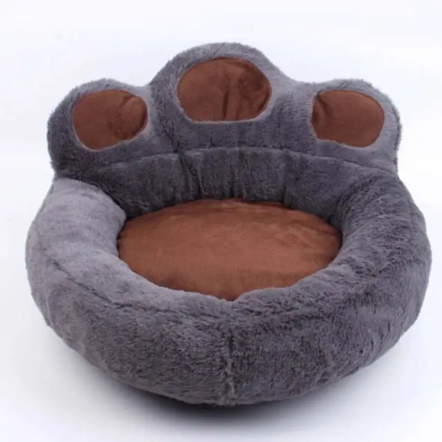 Decassa Cama para Perro Mascota Colchón Cómodo Paw Estampado Suave Relajante