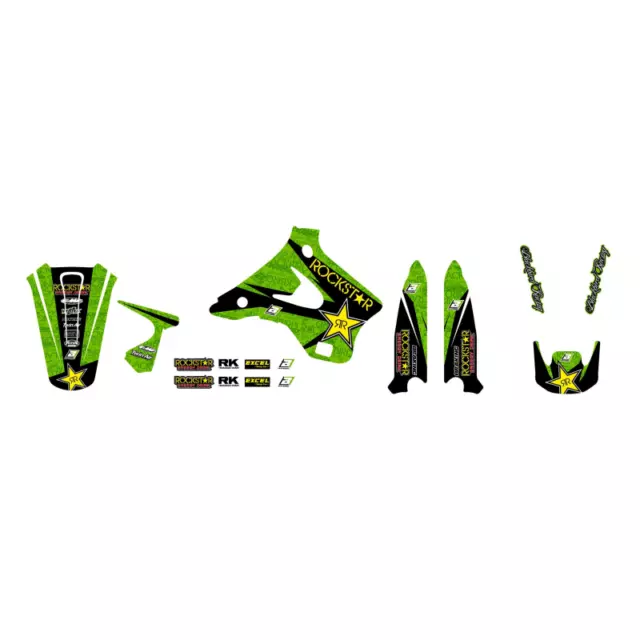 Kit déco Graphics Rockstar energy  KAWASAKI KX 125/ 250 1994 > 1998