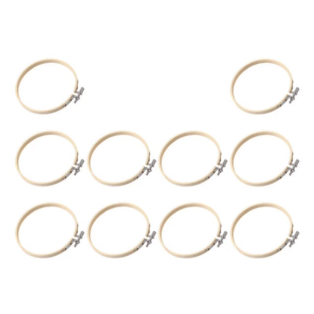 10 Pcs Bambus Dekorative Stickrahmen Stickkreis Selber Machen
