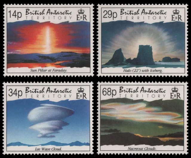BAT / Brit. Antarktis 1992 - Mi-Nr. 199-202 ** - MNH - Atmosphär. Erscheinungen