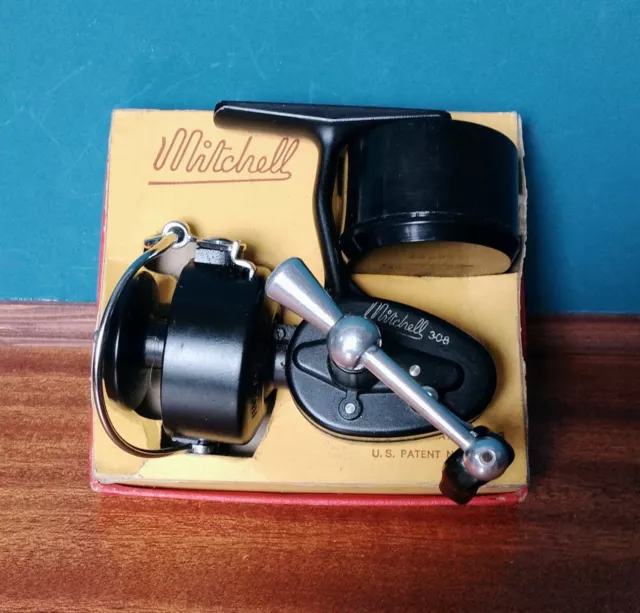 MITCHELL 308 PRINCE Fishing Reel, Made in France. Boxed & Mint