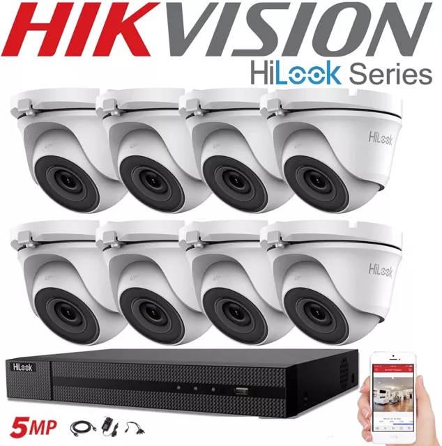 Cctv System Hikvision Hilook Hdmi Dvr Dome Night Vision Outdoor Cameras Full Kit