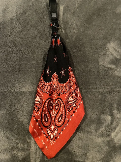 AMIRI Bandana Key Chain Black/Red