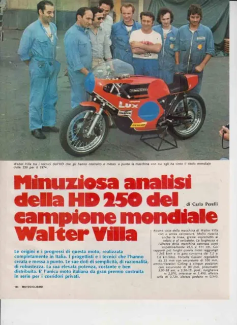 advertising Pubblicità MOTO HD  GP 250 WALTER VILLA 1975  MOTOGP MOTOSPORT EPOCA