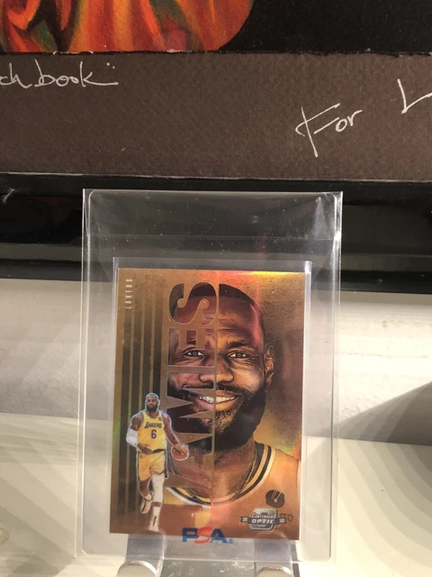2021-22 Panini Contenders Optic Lebron James Lakers Gold Rush Prizm #5 SSP