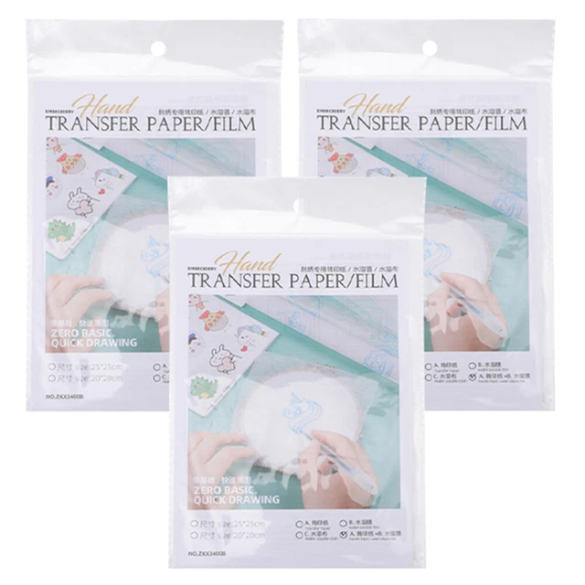 Película de papel soluble en agua bordada película bordada