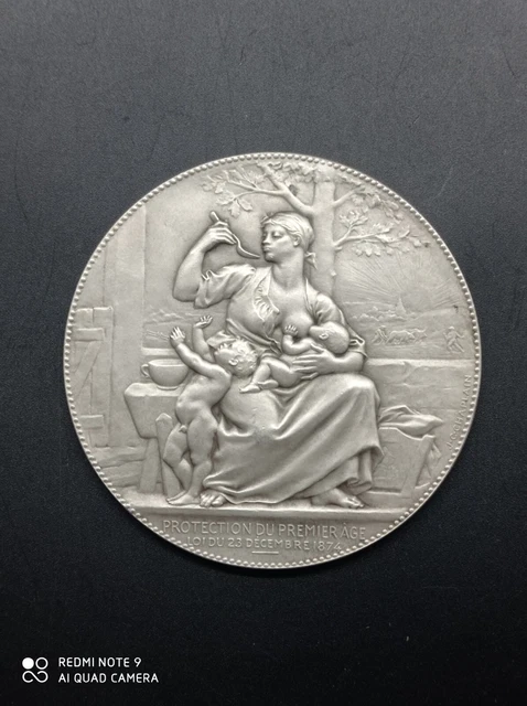 Médaille En Argent Massif Art Déco Belgique - Thème Aviculture Namur - Original - Très Bon état