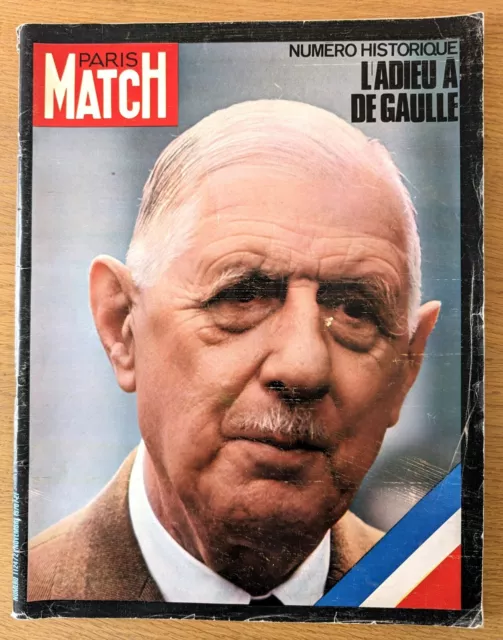 Paris Match n° 1124 - 21 novembre 1970, numéro historique : L'Adieu à  De Gaulle