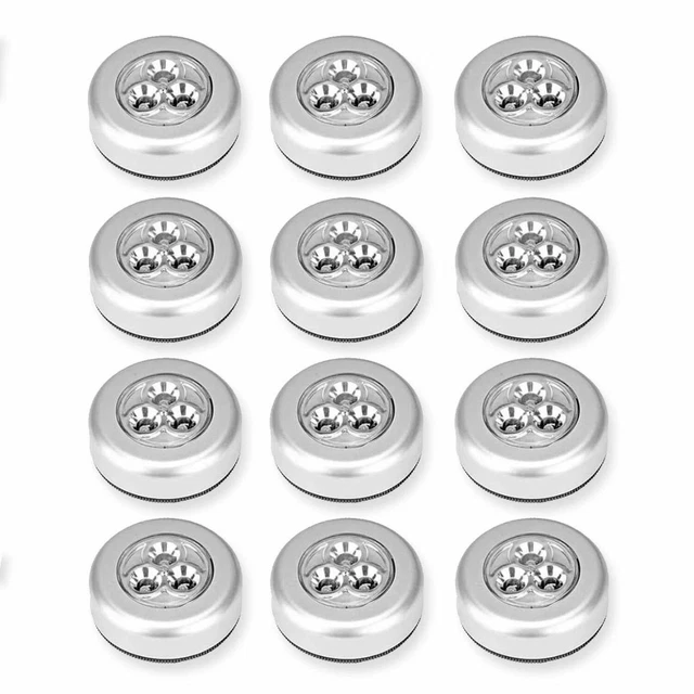 Various Led Lights STICK N CLICK Led Self Adhesive Light Battery Operated Push On Off ...
