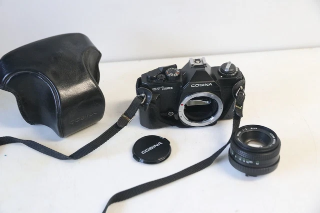 Appareil Photo Argentique Cosina CT1G 35mm Avec Objectif - Pour Pièces Détachées - État 'Junk'