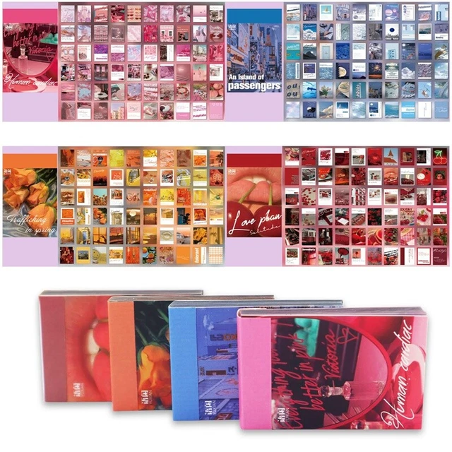 240 pegatinas de álbum de recortes PET, pegatinas Washi, pegatinas estéticas Washi E9B3