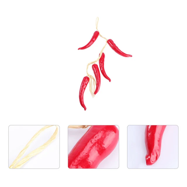 Aglio Finto In Schiuma Appeso - Decorazione Cucina Realistica | 41cm - Foto 14