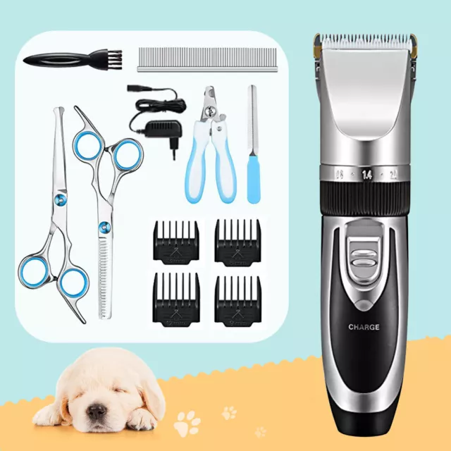 Professional Electric Clippers Cordless Pet Dog Hair Shaver Grooming Trimmer Kit 2