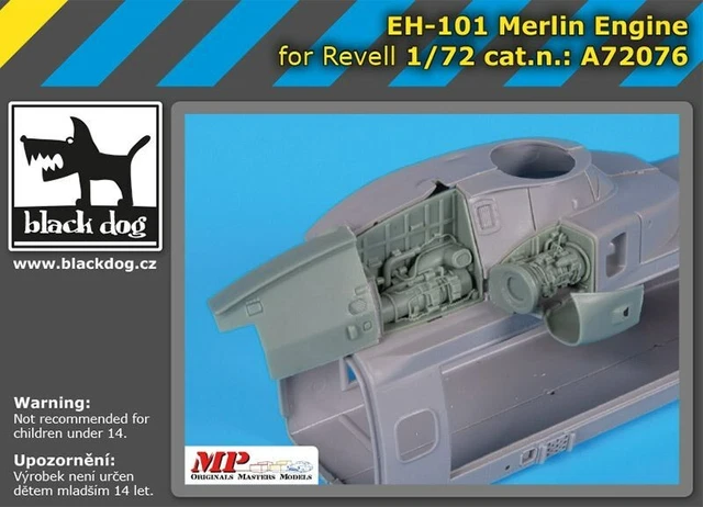 A72076 , EH-101 Merlin engine for REVELL , BLACK DOG , 1:72 £22.26 ...