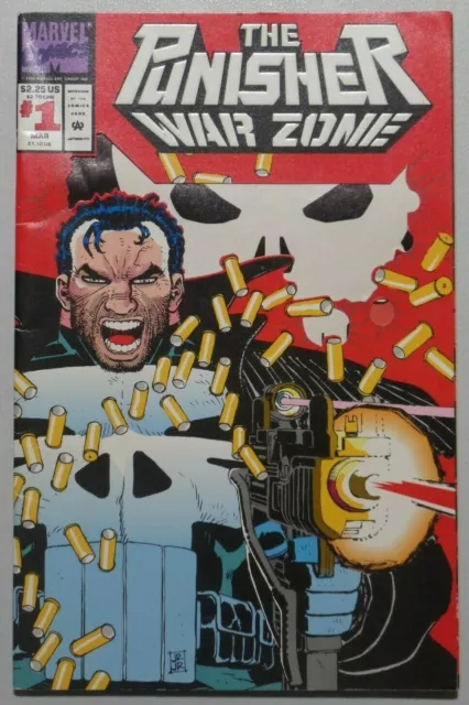 The Punisher War Zone #1 Marvel Comic Book 1992 Die-cut Window Front Cover 9725