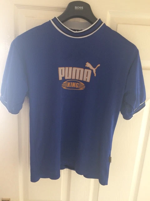 MENS SMALL PUMA T Shirt Puma King Retro Vintage 90S Old School