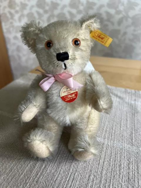 Historische Steiff Miniaturen - US-Special - 029288 - Teddybär weiß 16 cm