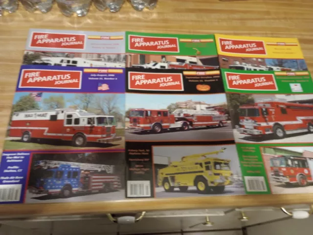 Fire Apparatus Journal – 2006– Vol. 23, #1-6 – Complete Year, Six Issues