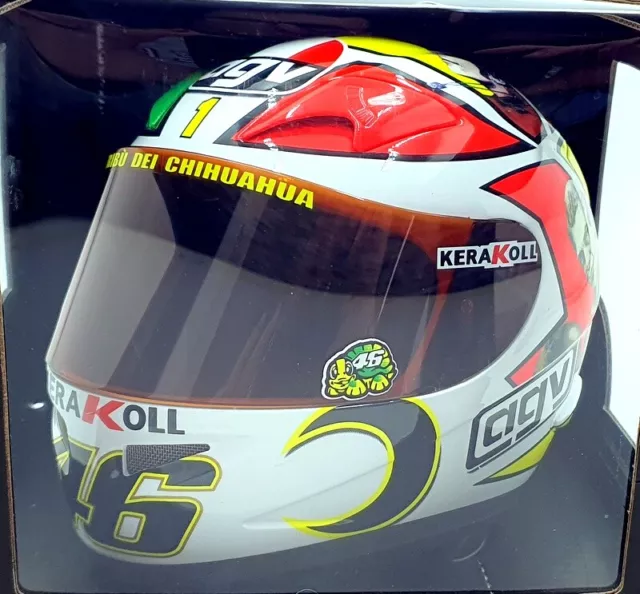 Casco Minichamps 1/2 escala 327 060076 - AGV Moto GP Mugello 2006 V. Rossi