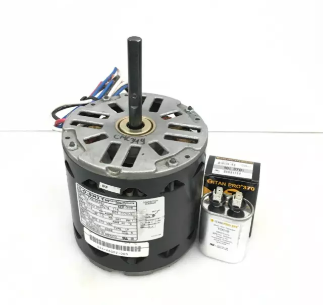 A.O.SMITH F48L56A50 024-26002-000 Fan Motor 3/4HP RPM 1060 3spd 115V used CMC349