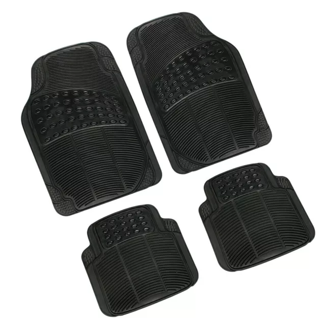 Tappetini Universali Per Auto Neri In Pvc Tappeti Ultra Resistenti Set 4Pz Lampa