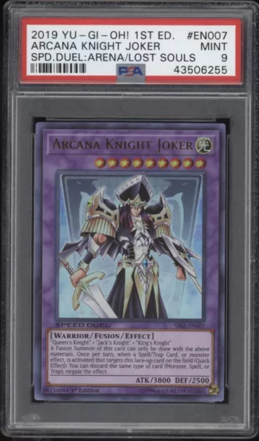 1st Ed Arcana Knight Joker Ultra Rare 2019 Yu-Gi-Oh! Card SBLS-EN007 PSA 9 MINT