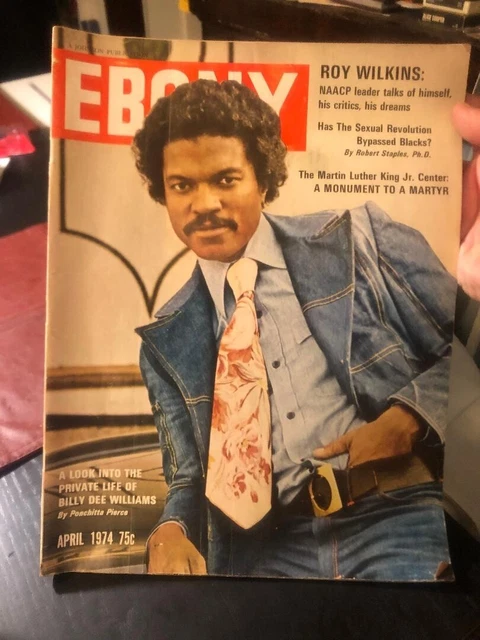 EBONY MAGAZINE April 1974 BILLY DEE WILLIAMS cover MOMS MABLEY(Black Americana)*