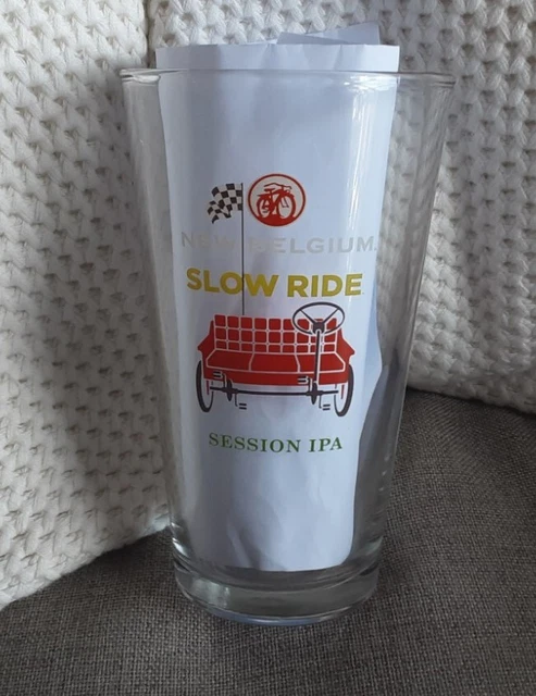 New Belgium Brewing Slow Ride IPA Pint Beer Glass