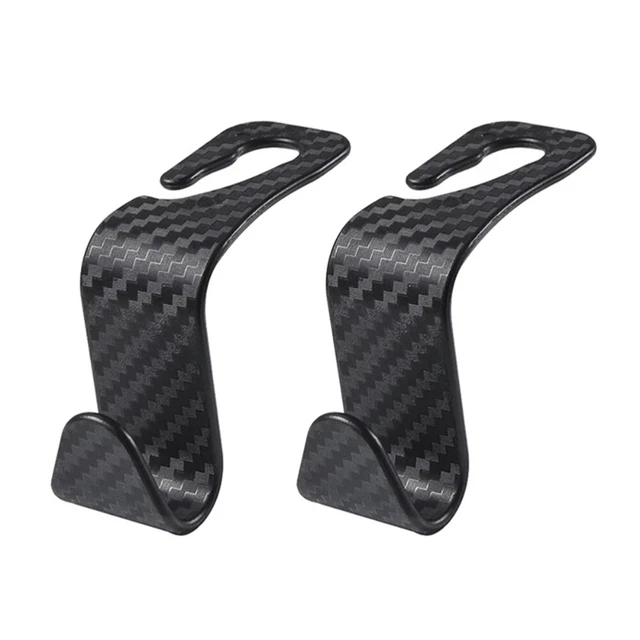 Kleeeiero 2PCS Crochet Pour Appuie-Tête De Voiture Rouge Et Noir