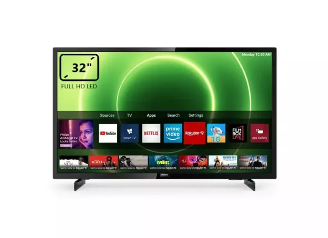 Televisore SMART TV Philips 32" LED USB HDMI DVB-T2 Full HD 32PFS6805/12