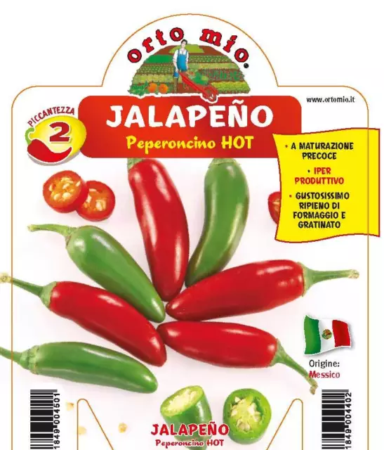 3 Piante In Vaso Ø10Cm Di Peperoncino Piccante Jalapeno Japo Ortomio