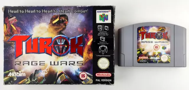 Nintendo 64 Turok Rage Wars Boxed No Manual Rare Game N64