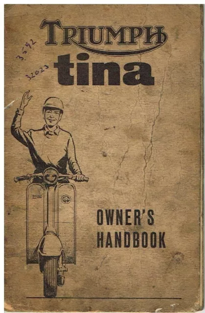 Triumph Tina Scooter Original 1962 Owners Instruction & Maintenance Handbook