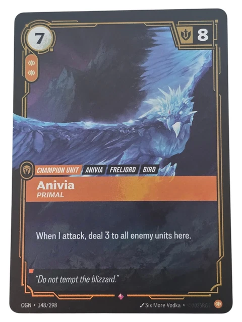 RIFTBOUND LEAGUE OF Legends - Anivia Primal 148 $3.00 - PicClick AU
